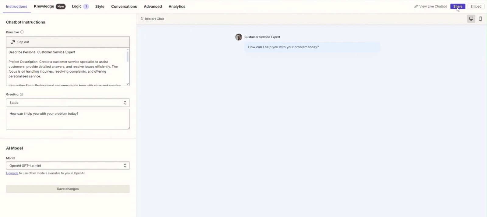 Website-Trained Zapier Customer Support Chatbot screenshot 3